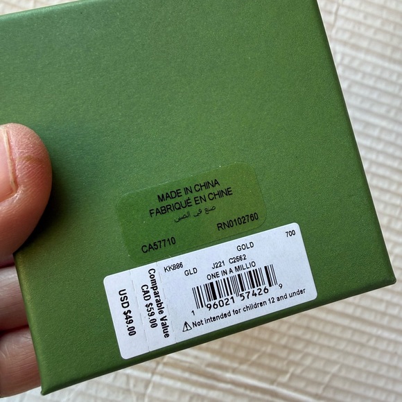 Kate Spade Gold 'One in a Million' “M” Necklace - Picture 2 of 4